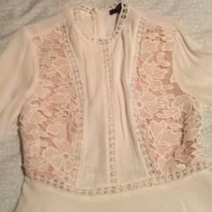 Cream lace dress